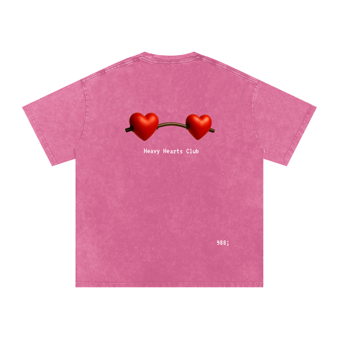 Heavy Hearts Club - Acid Wash Oversize T-Shirt - 250 GSM