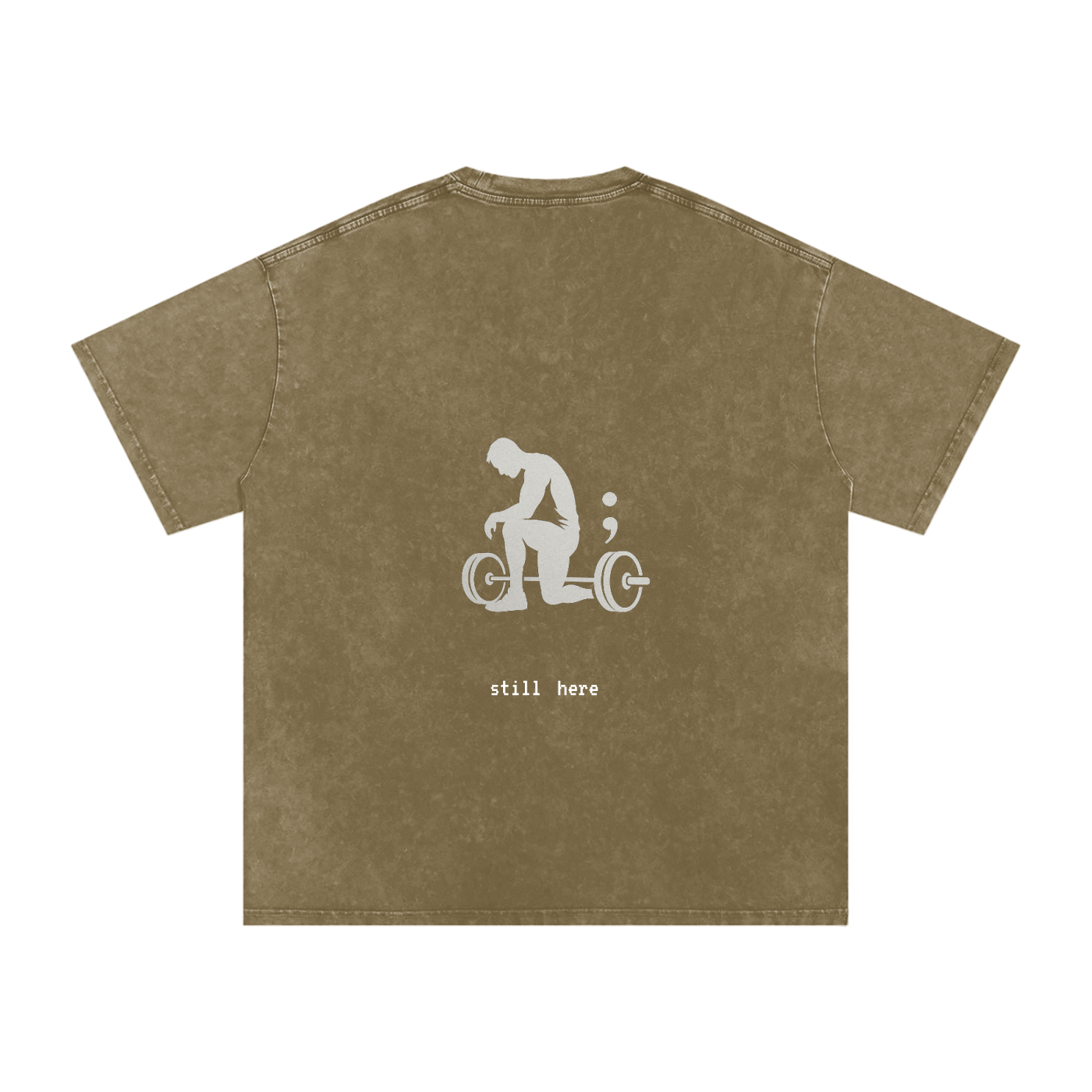 Still Here - Acid Wash Oversize T-Shirt - 250 GSM