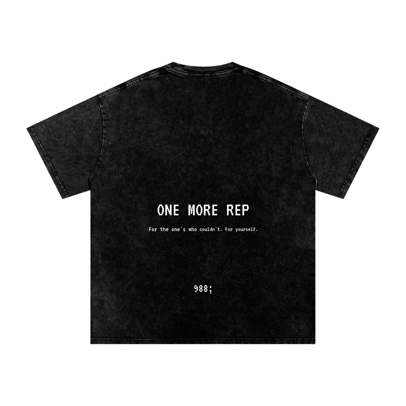 One More Rep - Acid Wash Oversize T-Shirt - 250 GSM