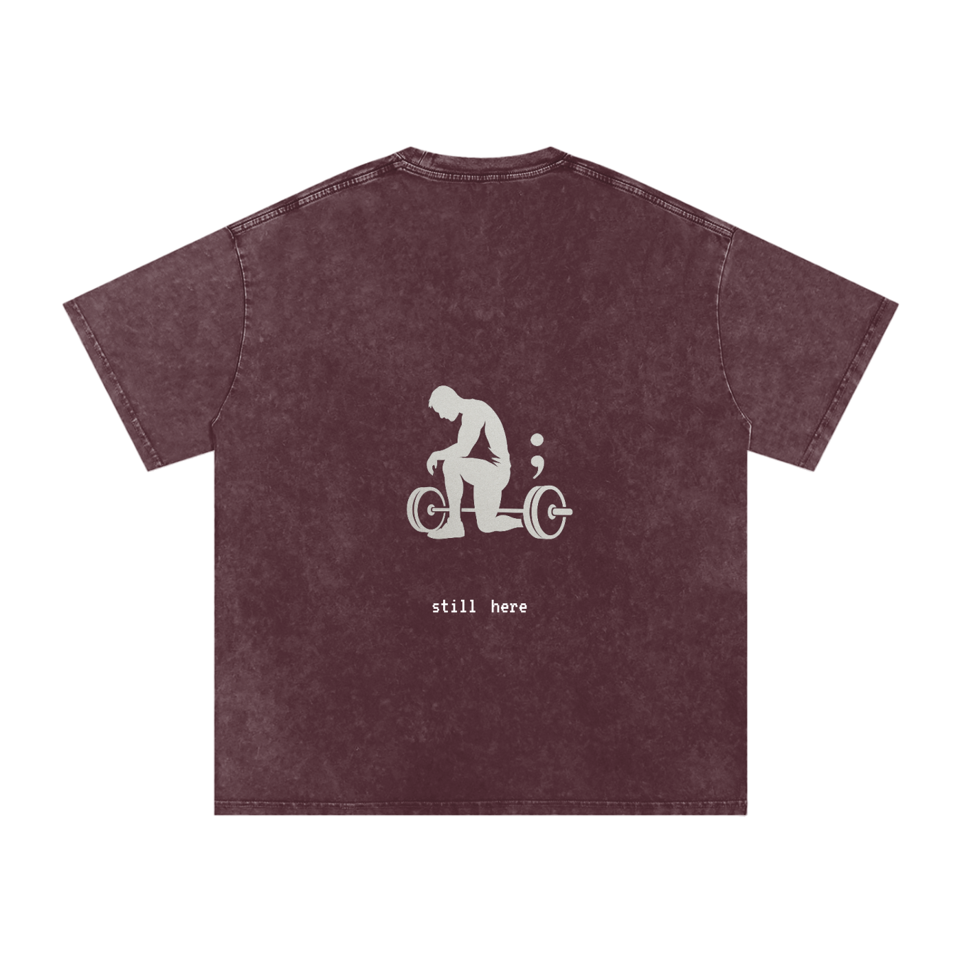 Still Here - Acid Wash Oversize T-Shirt - 250 GSM