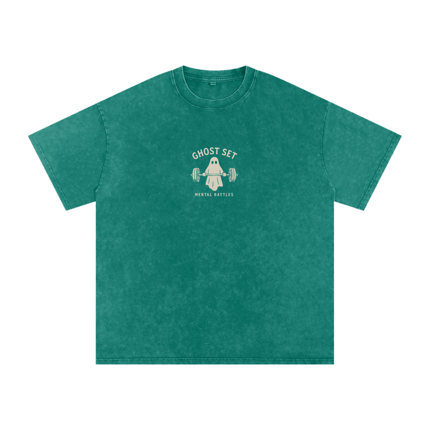 One More Rep - Acid Wash Oversize T-Shirt - 250 GSM