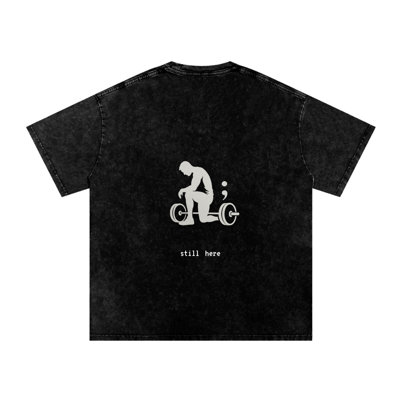 Still Here - Acid Wash Oversize T-Shirt - 250 GSM