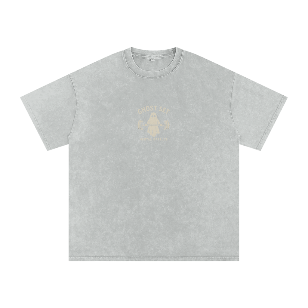 One More Rep - Acid Wash Oversize T-Shirt - 250 GSM