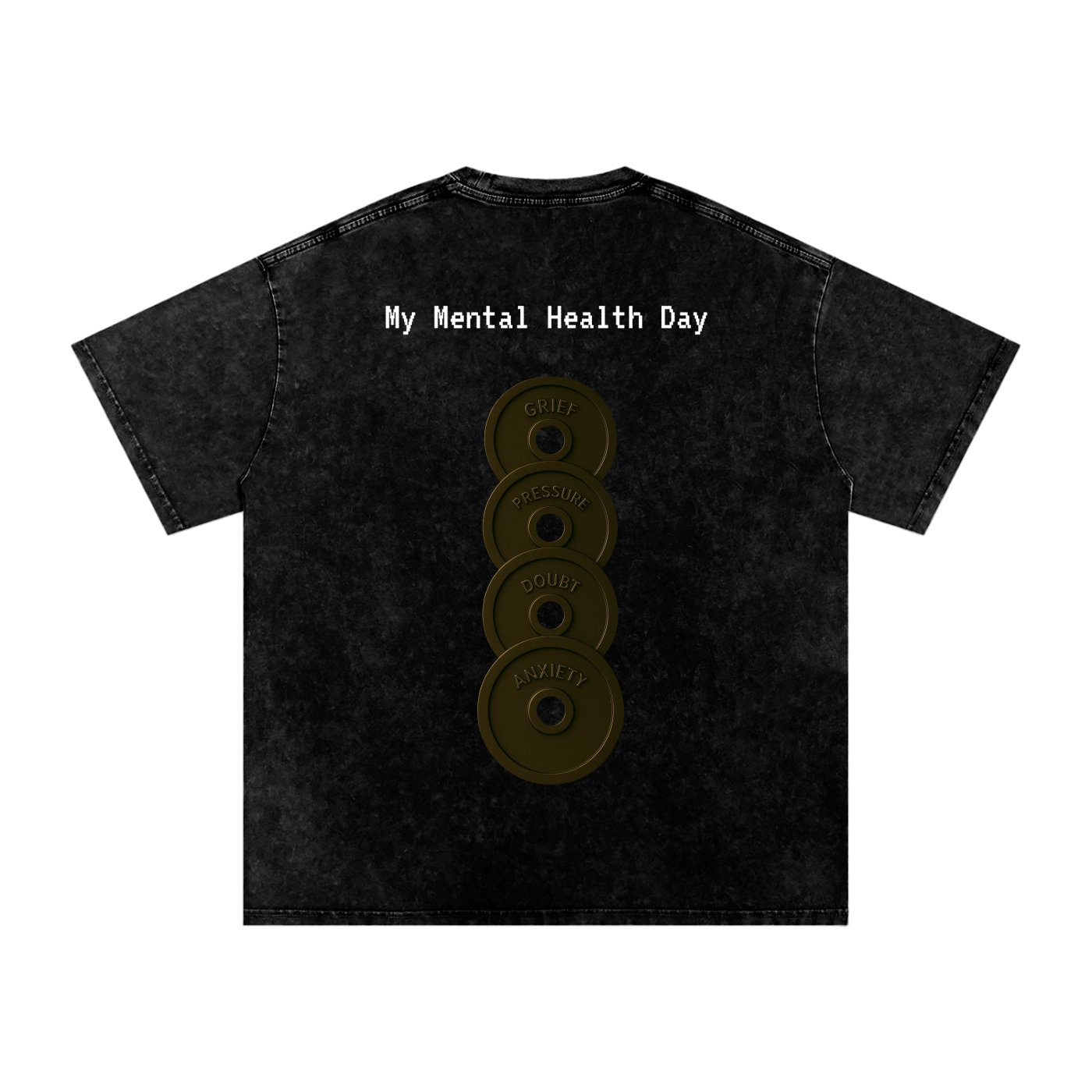 Mental Health Day - Acid Wash Oversize T-Shirt - 250 GSM