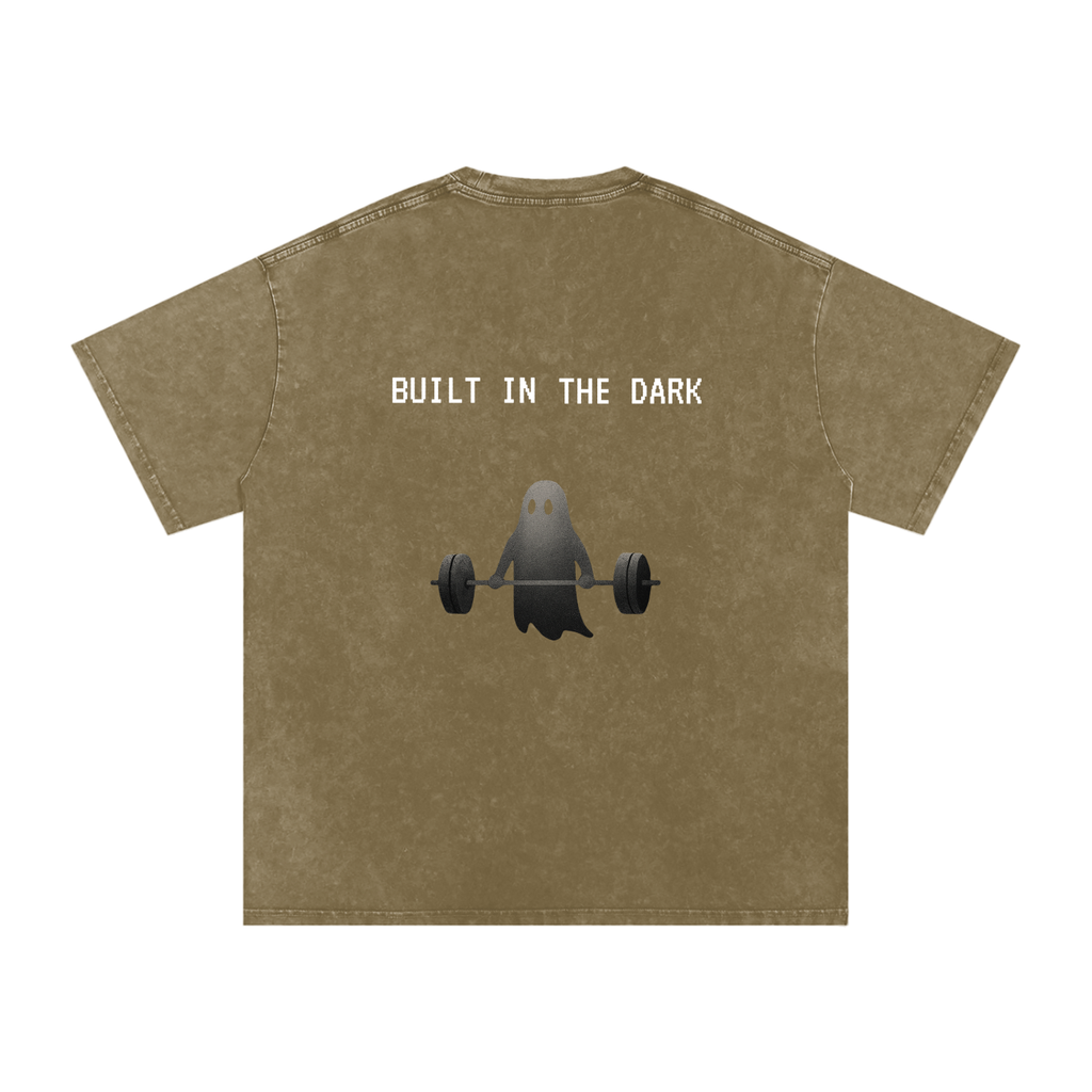 Built in the Dark - Acid Wash Oversize T-Shirt - 250 GSM