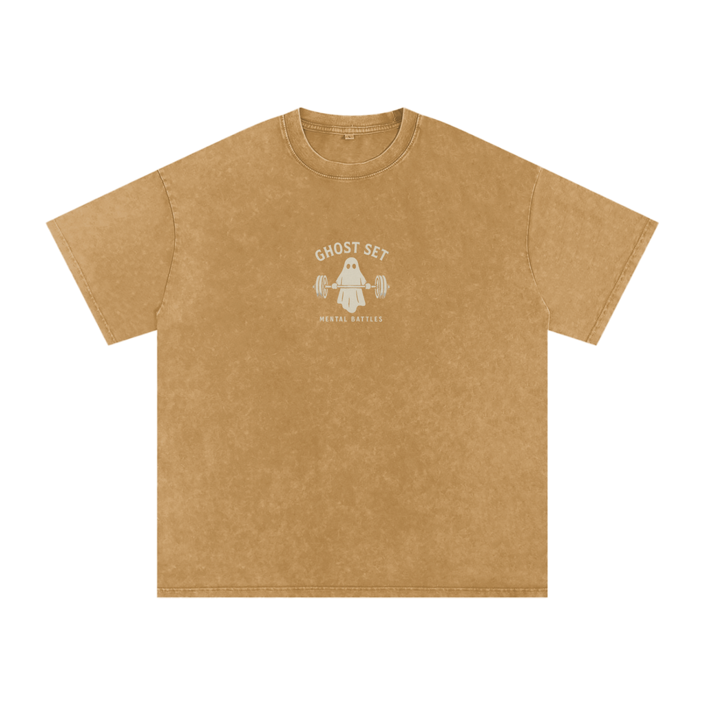 Built in the Dark - Acid Wash Oversize T-Shirt - 250 GSM