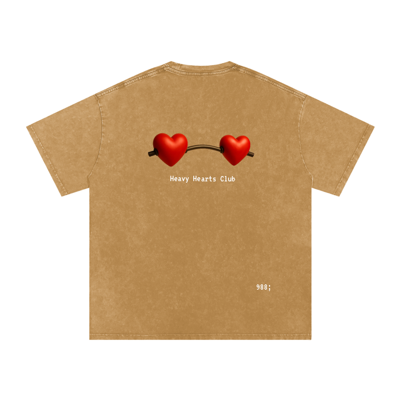 Heavy Hearts Club - Acid Wash Oversize T-Shirt - 250 GSM