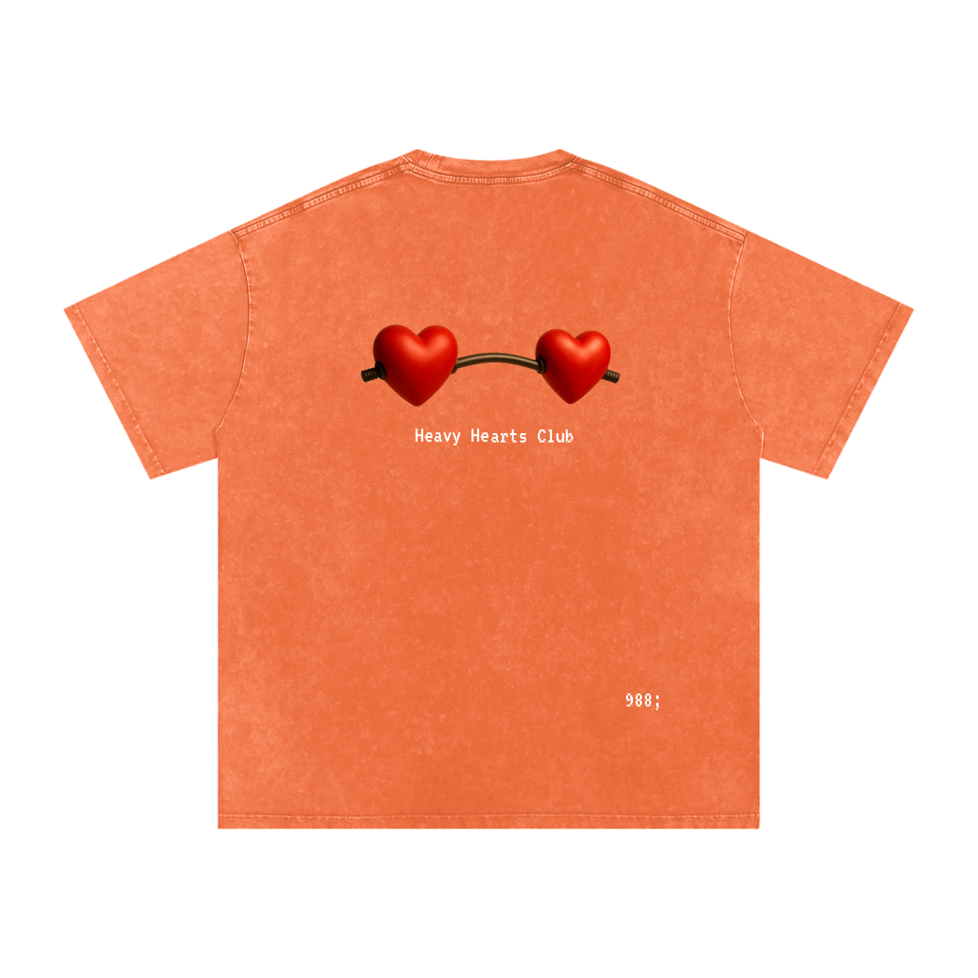 Heavy Hearts Club - Acid Wash Oversize T-Shirt - 250 GSM