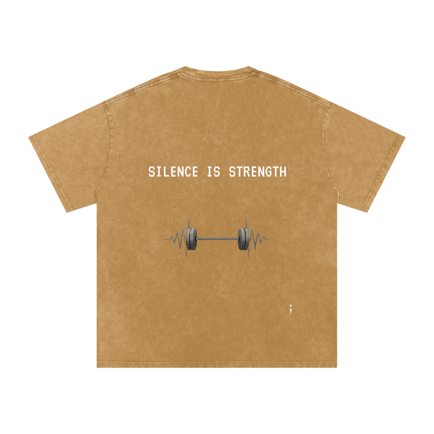 Silence is Strength - Acid Wash Oversize T-Shirt - 250 GSM