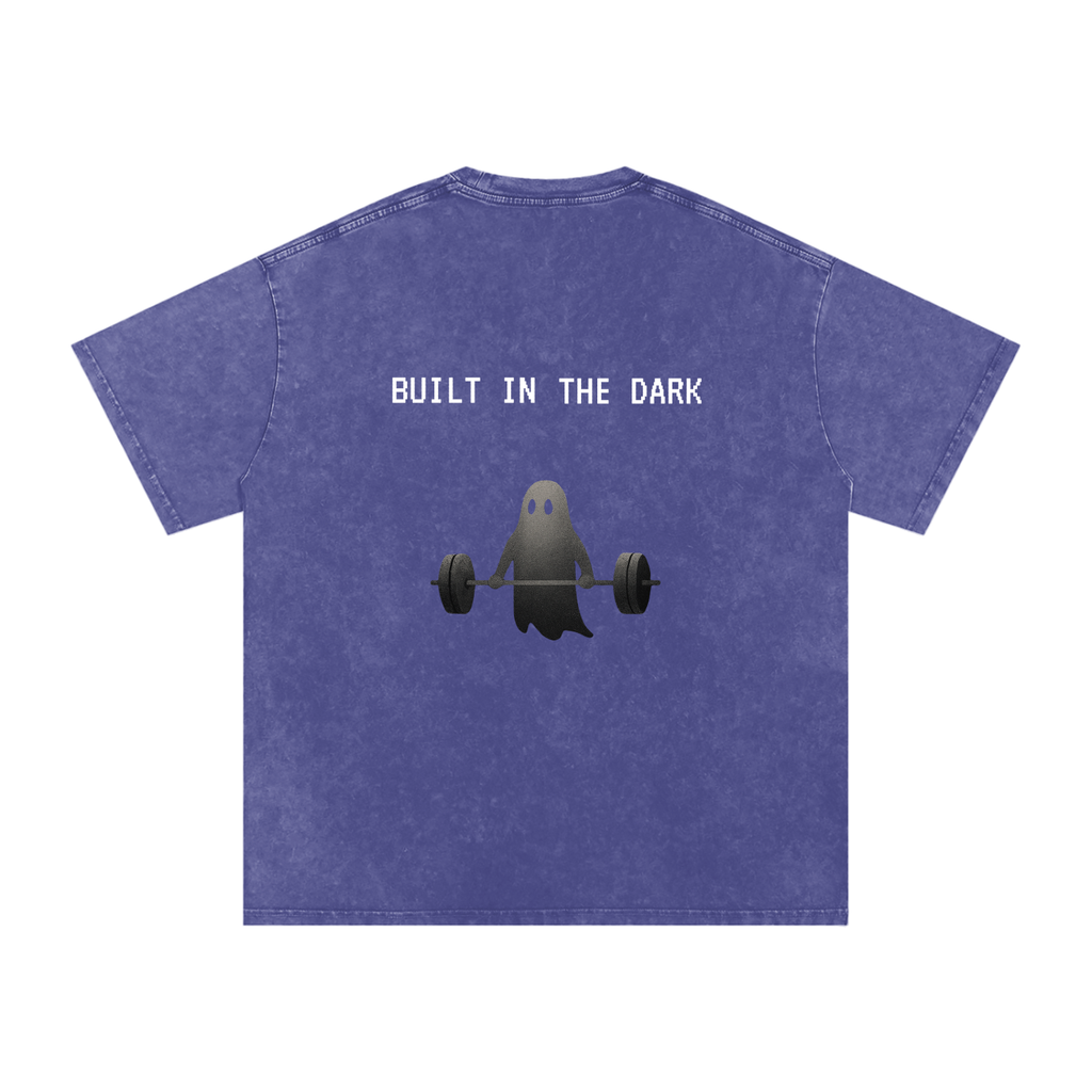 Built in the Dark - Acid Wash Oversize T-Shirt - 250 GSM