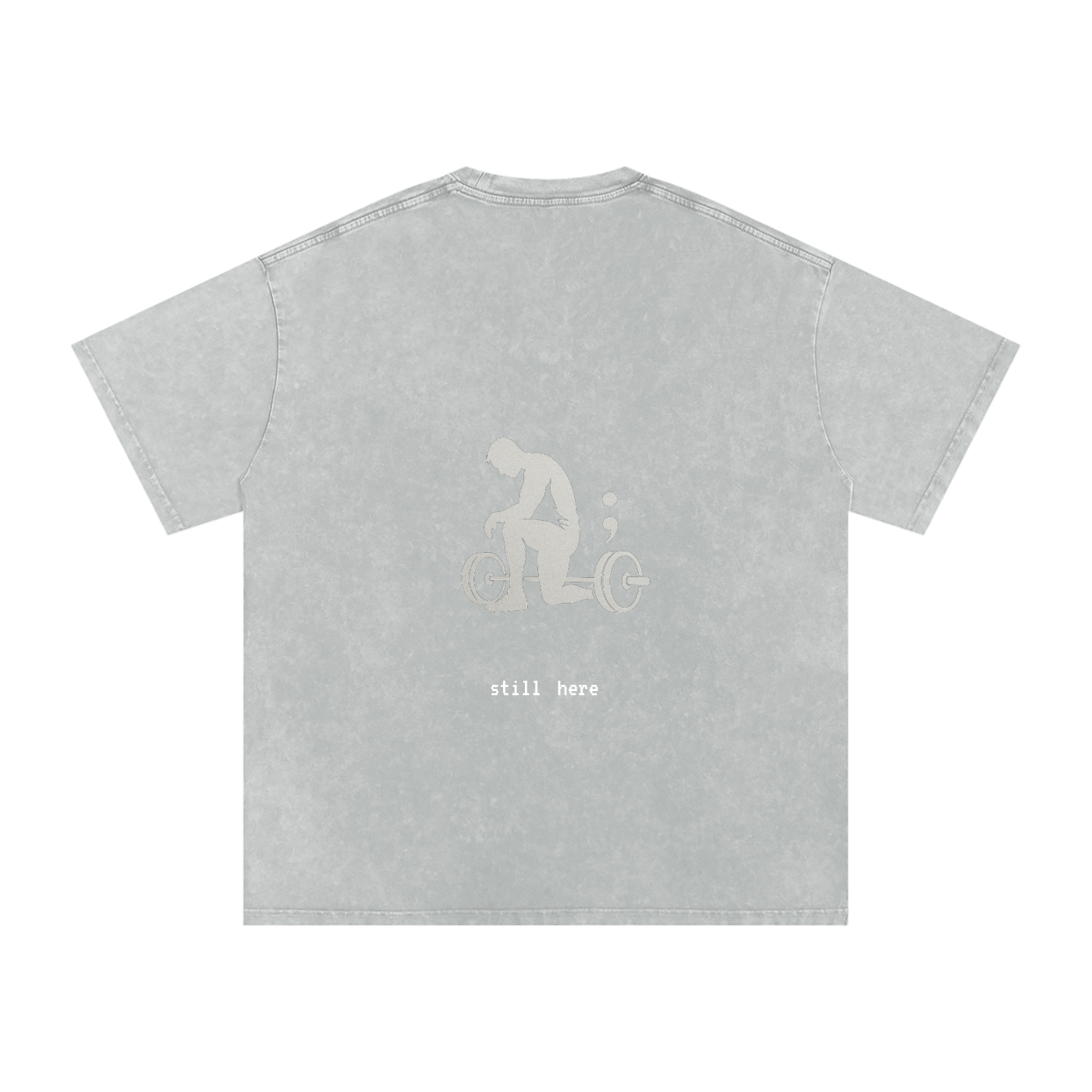 Still Here - Acid Wash Oversize T-Shirt - 250 GSM