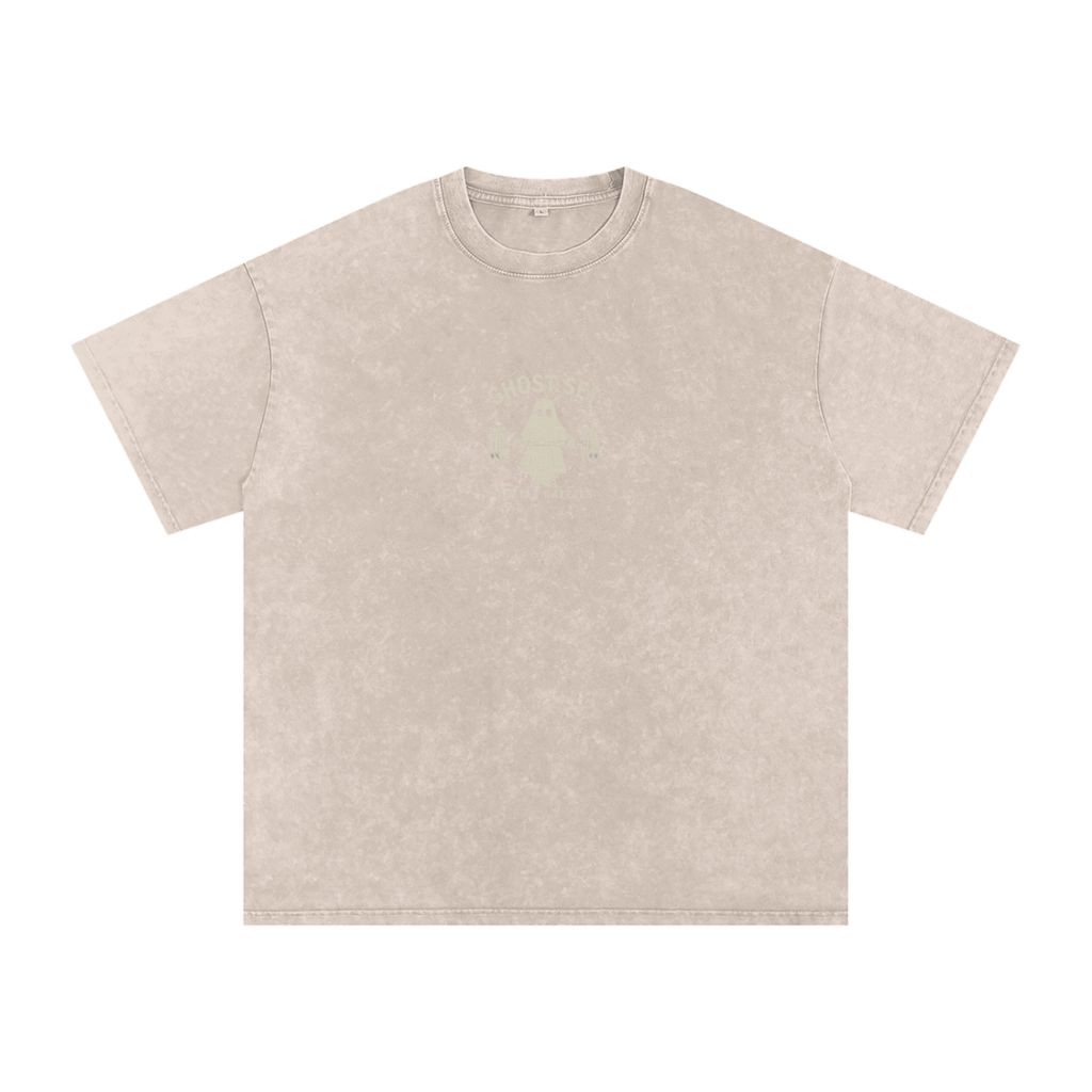 Ask For A Spot - Acid Wash Oversize T-Shirt - 250 GSM