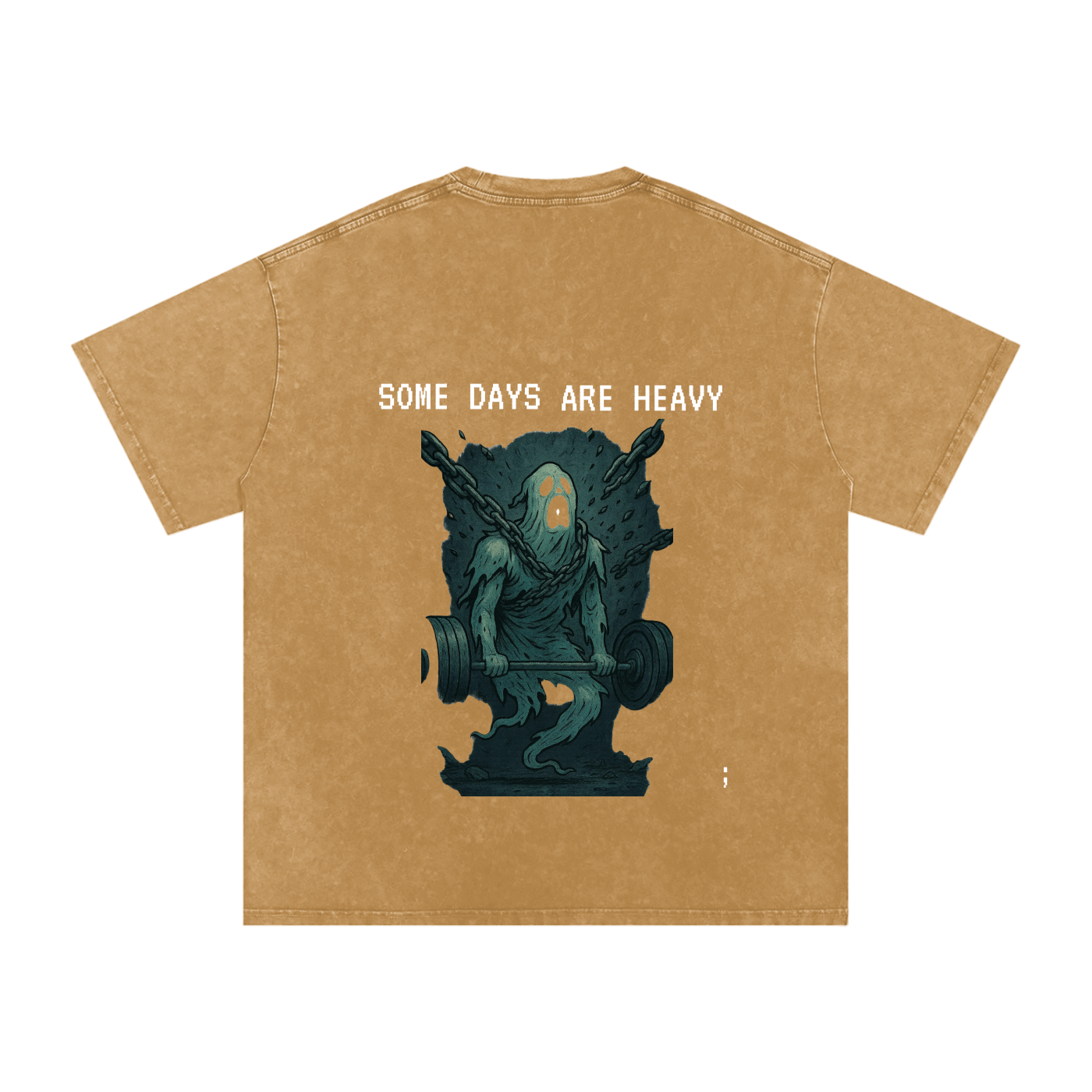 Some Days are Heavy - Acid Wash Oversize T-Shirt - 250 GSM