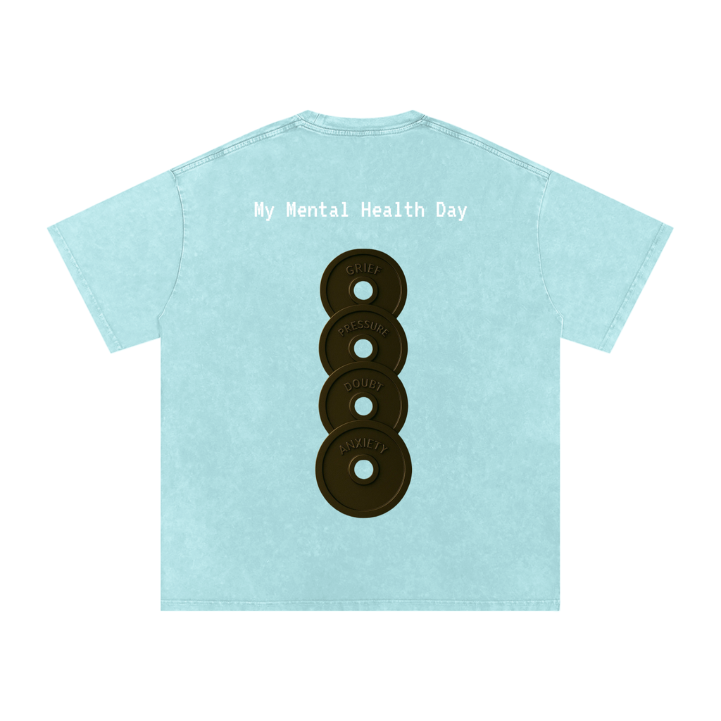 Mental Health Day - Acid Wash Oversize T-Shirt - 250 GSM