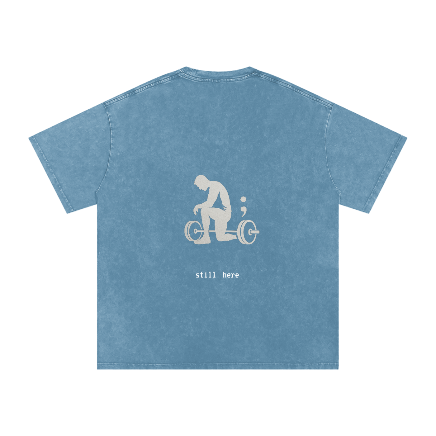 Still Here - Acid Wash Oversize T-Shirt - 250 GSM
