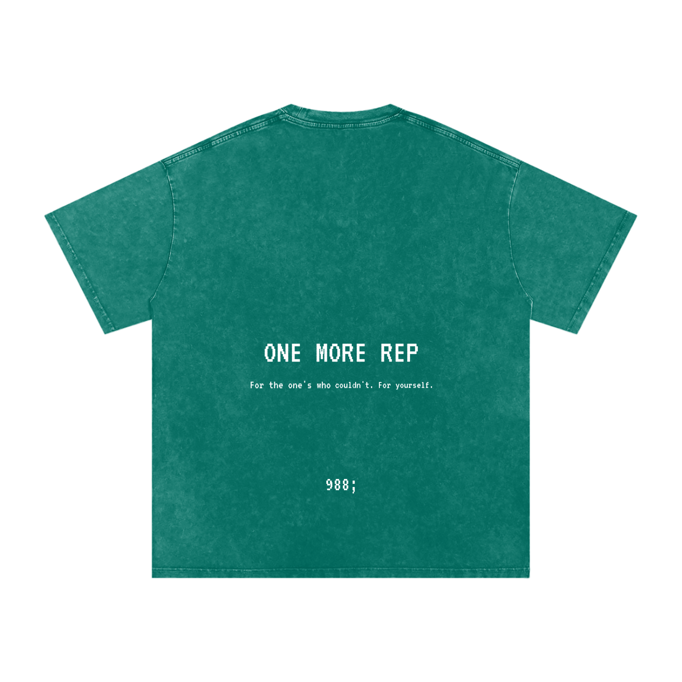 One More Rep - Acid Wash Oversize T-Shirt - 250 GSM