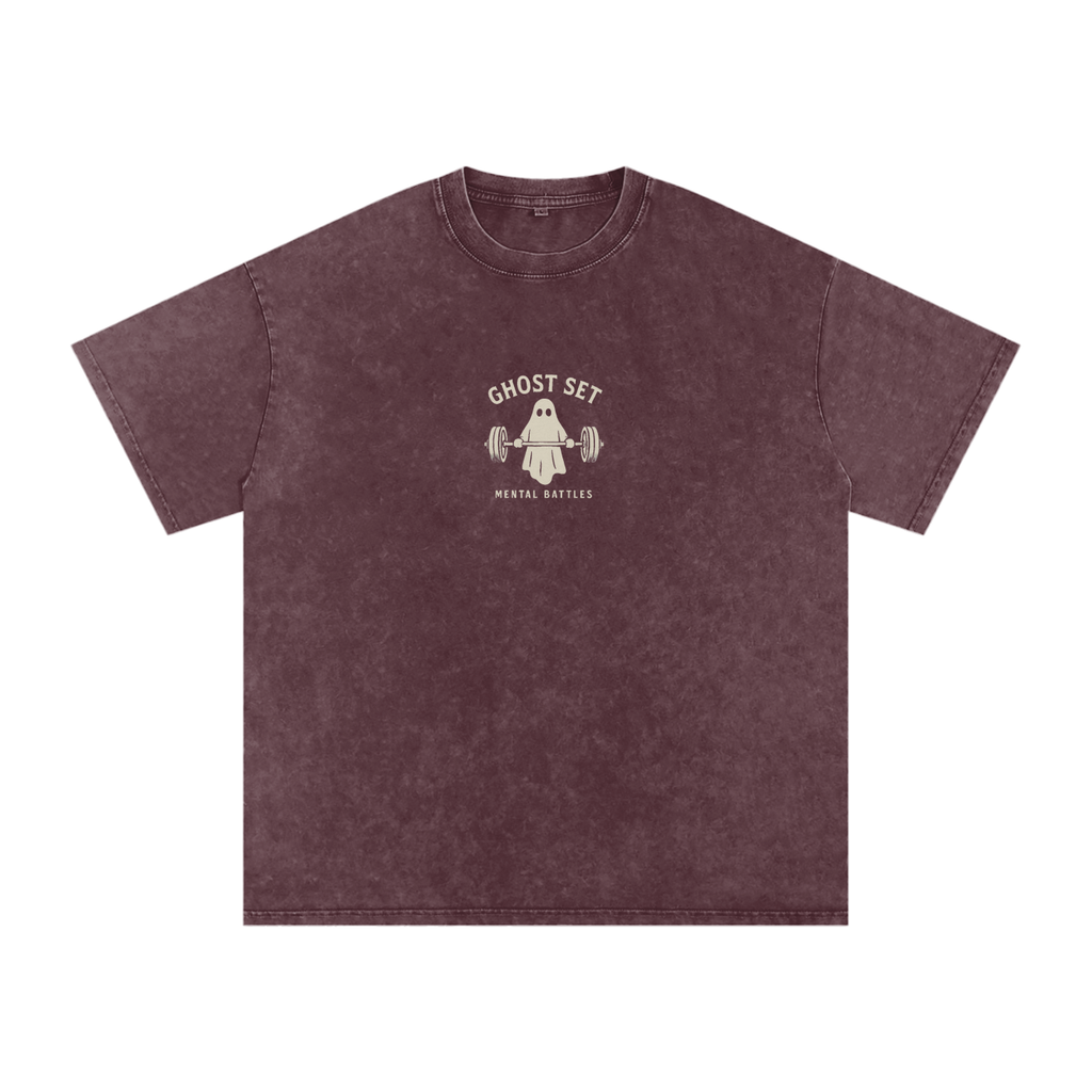Ask For A Spot - Acid Wash Oversize T-Shirt - 250 GSM