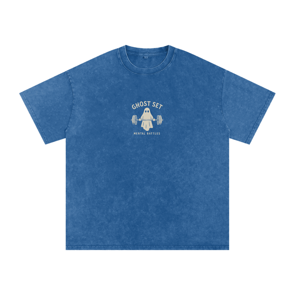 One More Rep - Acid Wash Oversize T-Shirt - 250 GSM