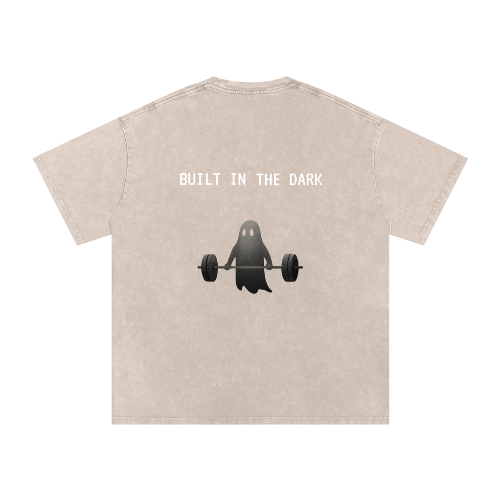 Built in the Dark - Acid Wash Oversize T-Shirt - 250 GSM