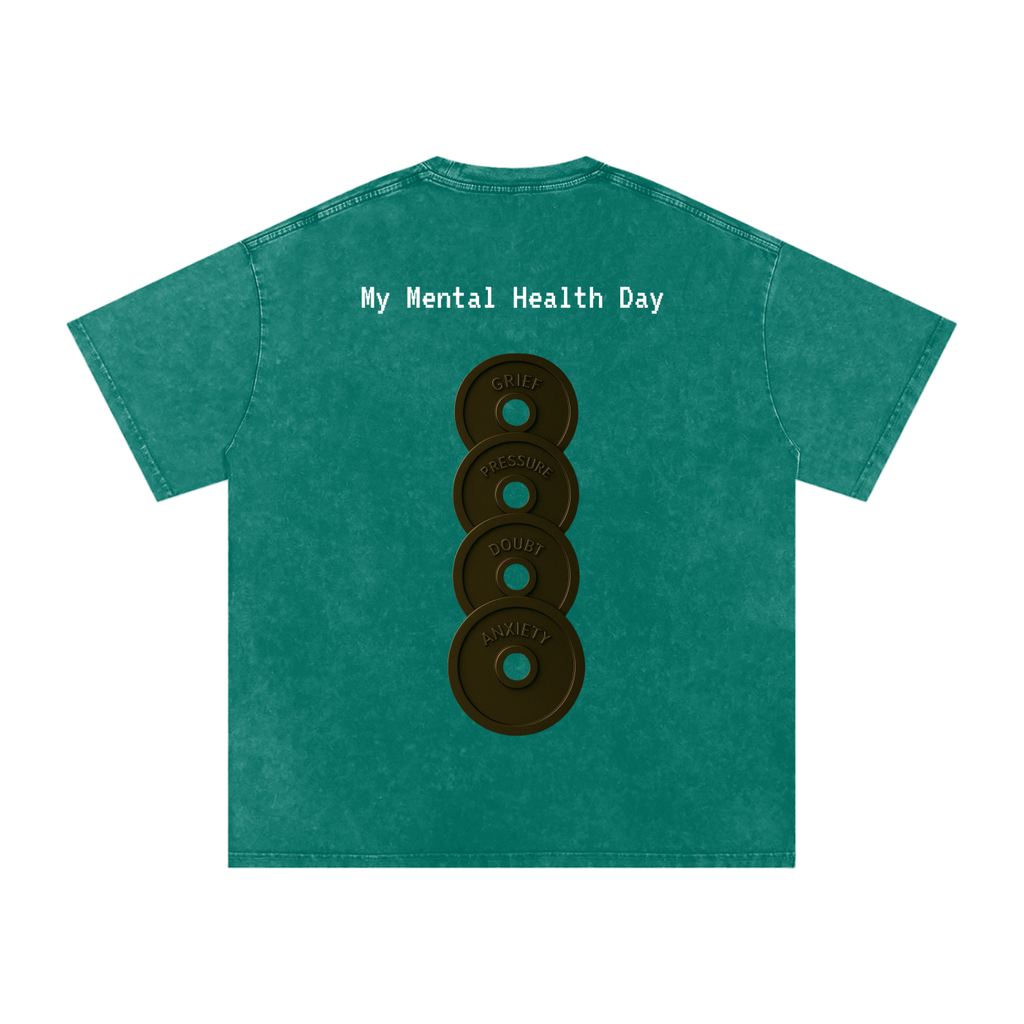 Mental Health Day - Acid Wash Oversize T-Shirt - 250 GSM