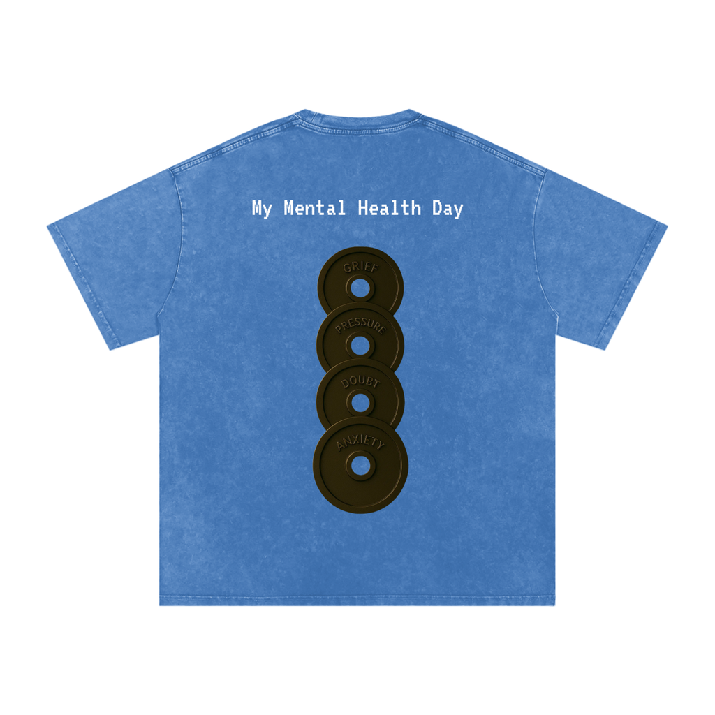 Mental Health Day - Acid Wash Oversize T-Shirt - 250 GSM