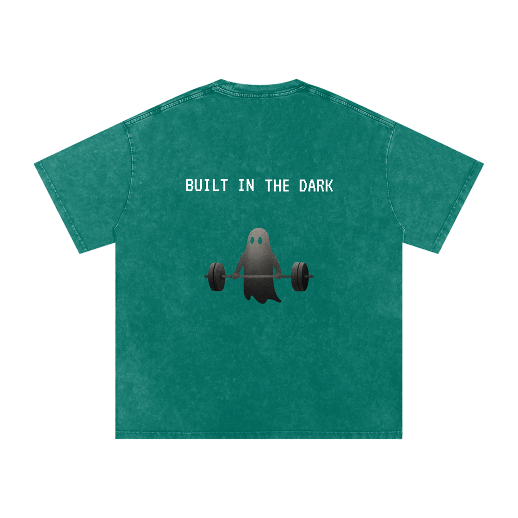 Built in the Dark - Acid Wash Oversize T-Shirt - 250 GSM