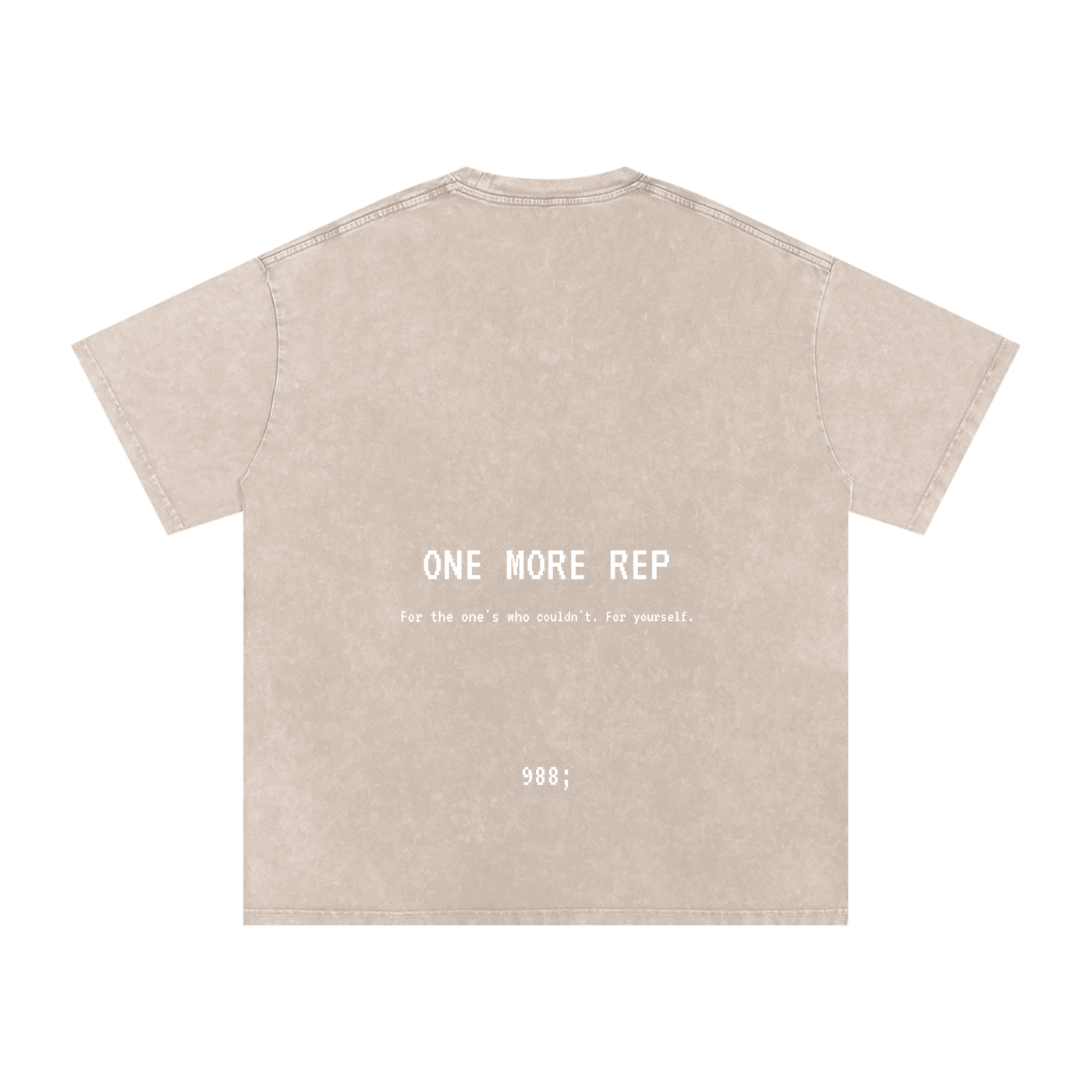 One More Rep - Acid Wash Oversize T-Shirt - 250 GSM