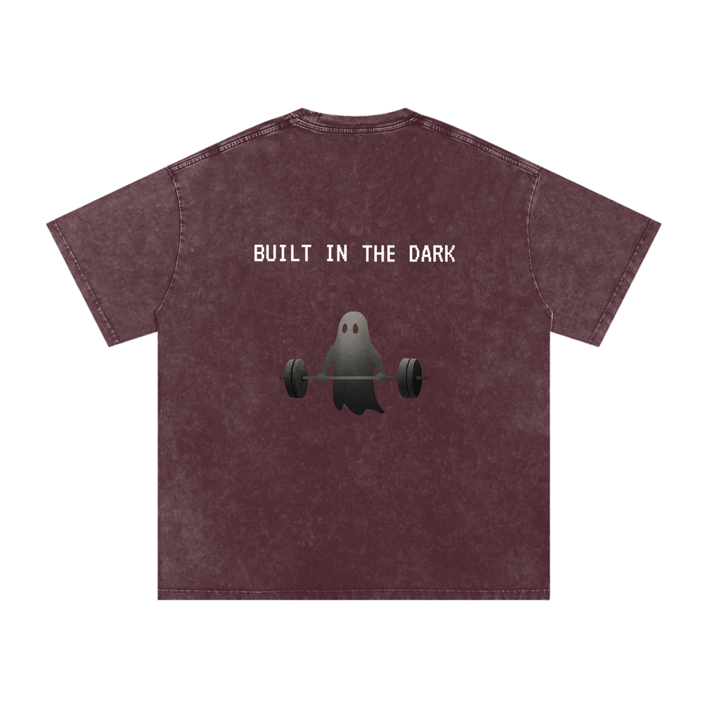 Built in the Dark - Acid Wash Oversize T-Shirt - 250 GSM
