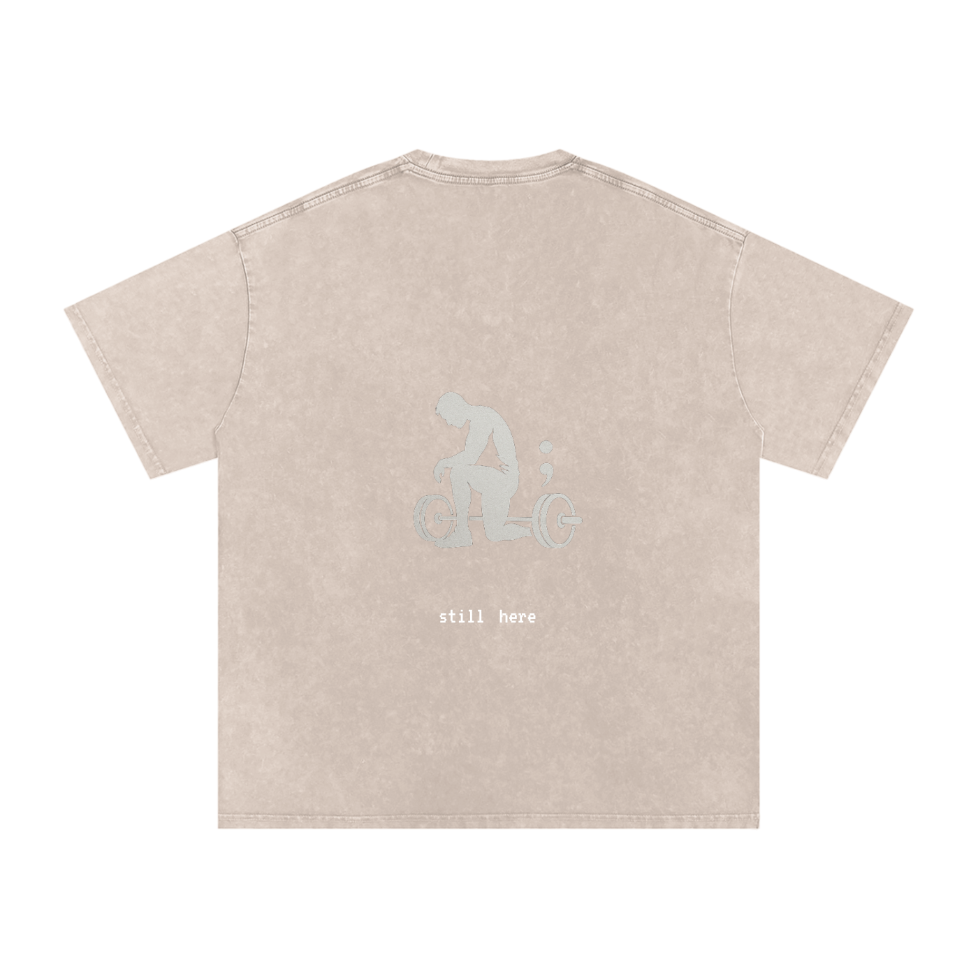 Still Here - Acid Wash Oversize T-Shirt - 250 GSM