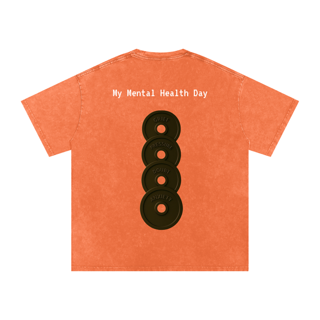 Mental Health Day - Acid Wash Oversize T-Shirt - 250 GSM