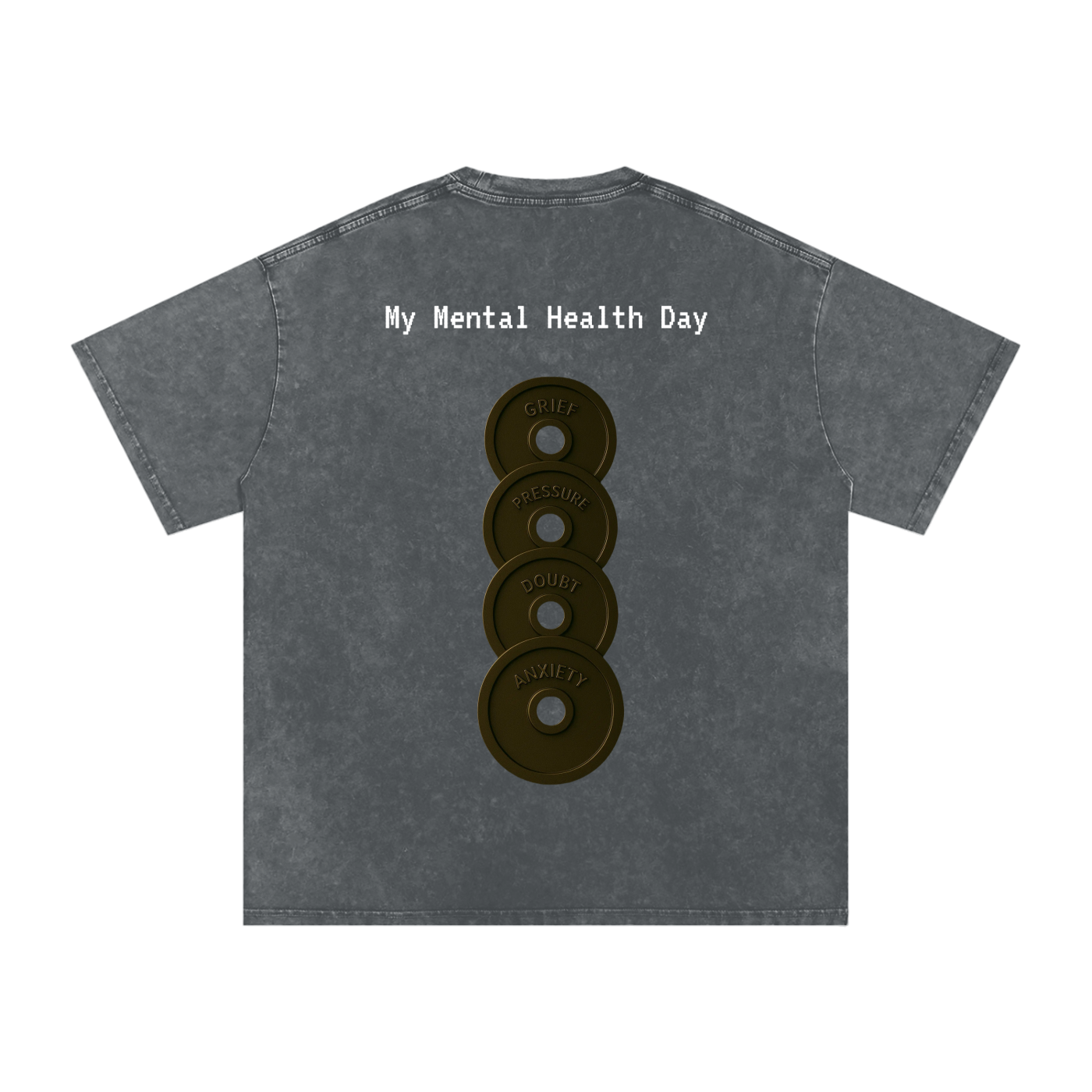 Mental Health Day - Acid Wash Oversize T-Shirt - 250 GSM